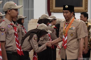 Presiden lepas Kontingen Gerakan Pramuka Indonesia