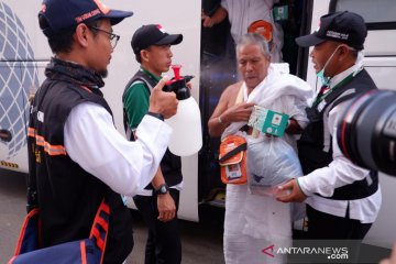 Jamaah calon haji gelombang ke-2 tiba di pondokan di Mekkah