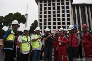 Menteri PUPR tinjau renovasi Masjid Istiqlal