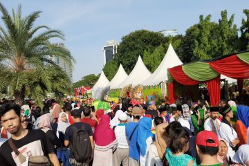 Warga antusias hadiri Lebaran Betawi di Monas