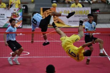 Tim sepak takraw beregu putra Indonesia raih perak