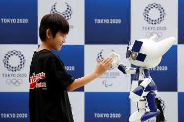 Barisan robot pendukung Olimpiade Tokyo 2020