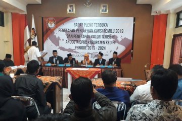 KPU Kabupaten Kediri tetapkan perolehan kursi anggota DPRD
