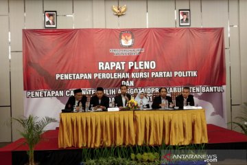 KPU Bantul tetapkan perolehan kursi parpol dan calon terpilih DPRD