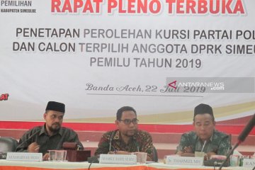 KIP Aceh tetapkan calon anggota DPRK Simeulue terpilih