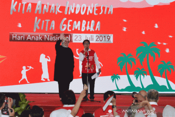 Menteri Yohana menyelamati anak Indonesia bersama Menteri Turki