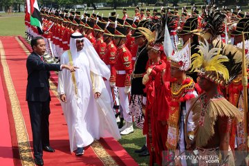 Pasukan berpakaian adat nusantara kawal kunjungan kenegaraan Putra Mahkota Abu Dhabi
