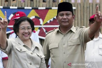 Pertemuan Megawati-Prabowo diawali makan siang bersama