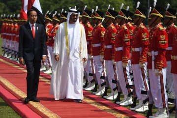 Presiden Jokowi menerima kunjungan kenegaraan Putra Mahkota Abu Dhabi
