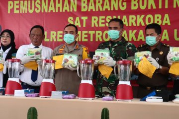 Polres Metro Jakarta Utara musnahkan 16 kilogram sabu