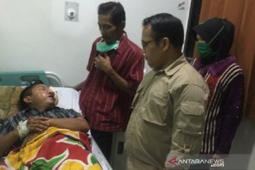 Pedagang cuanki masih kritis usai ditabrak mobil