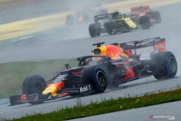 Aksi pembalap F1 di Grand Prix Jerman