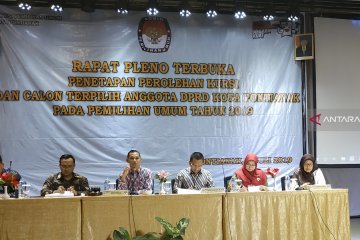 KPU Pontianak tetapkan Caleg terpilih Pemilu 2019