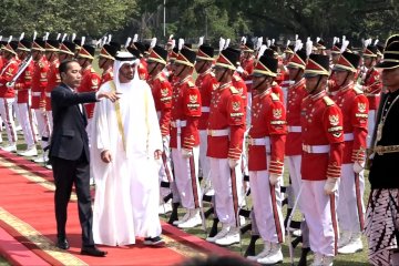 Sambutan meriah untuk Putra Mahkota UEA di Istana Bogor