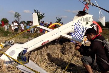 Helikopter komersil pengangkut 3 WNA terjatuh di Lombok