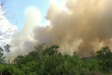 Kebakaran lahan di Sampit meluas,  diyakini kesengajaan