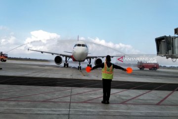 AirAsia mendarat perdana di Bandara Internasional Yogyakarta