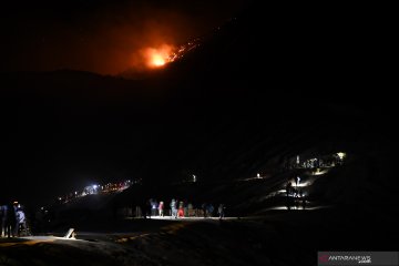 Gunung Merapi Banyuwangi terbakar