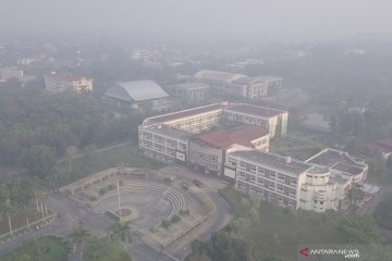 Pekanbaru berselimut asap Karhutla