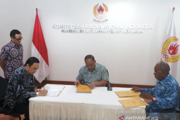 KONI-PB PON-LPDUK kerjasama kelola dana komersial PON Papua