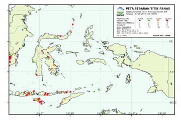 14 titik panas di wilayah NTT