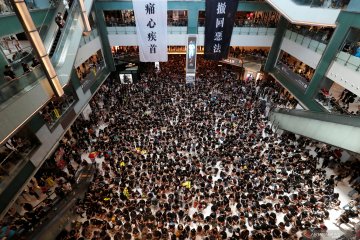 Unjuk rasa kembali digelar di Hong Kong