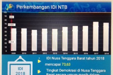 BPS: Indeks demokrasi Indonesia di NTB menurun