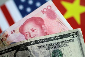 Yuan di pasar luar negeri mencapai titik terendah sepanjang waktu