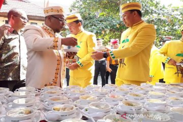 Lamandau pecahkan rekor MURI sajikan coto keladi korup matah terbanyak