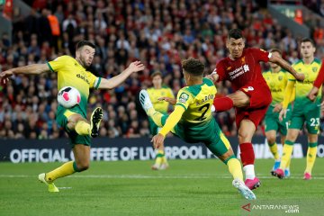 Laga perdana Liga Inggris, Liverpool bantai Norwich 4-1