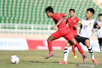 Garuda Nusantara hampa gol di babak pertama hadapi Laos