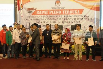 KPU tetapkan 120 calon terpilih anggota DPRD Provinsi Jatim