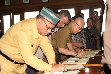 Pemda se-Maluku tanda tangani pencegahan korupsi dengan APH