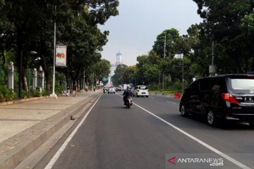 Arus lalu lintas di sejumlah titik Jakarta Rabu pagi terpantau lancar