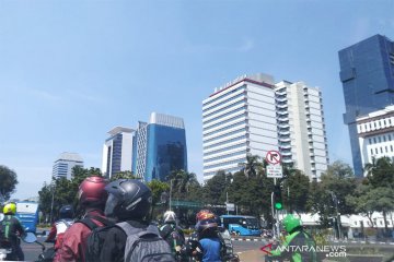 Jumat pagi cuaca Jakarta cerah berawan