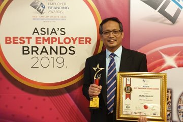 BPJS-TK raih tiga Asia's Best Employer Brand Award 2019 di Singapura