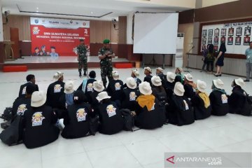 Peserta SMN dari Sumsel ikuti penguatan bela negara