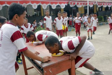 Lomba menyambut HUT ke-74 Kemerdekaan RI di Sorong