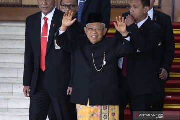 KH Ma'ruf Amin Hadiri Sidang Tahunan MPR