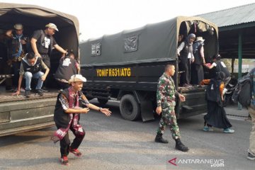 Peserta SMN asal Sumsel ikuti kegiatan bersama TNI di Kalteng
