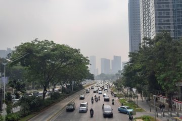 Pegadungan jadi wilayah terpolusi di Jakarta Sabtu siang ini