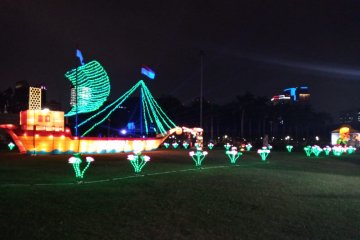 Wooow..214.494 orang saksikan Festival of Light Monas pada HUT RI