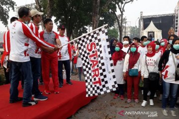 Tiga BUMN gelar jalan sehat milenial di Lampung Selatan