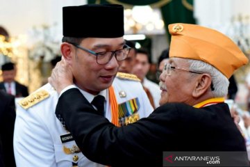 Ridwan Kamil pimpin upacara HUT ke-74 Provinsi Jabar