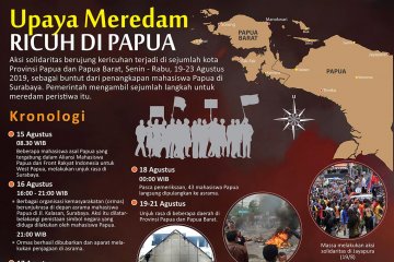 Upaya meredam ricuh di Papua