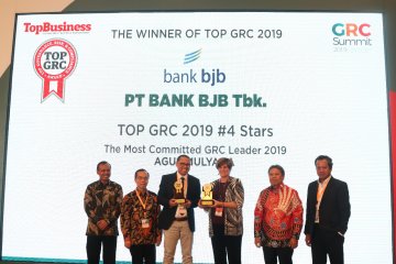 Pengelolaan risiko sangat baik, Bank BJB raih Top GRC 2019