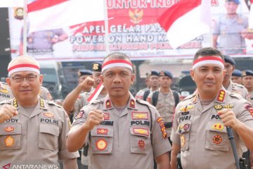 Polda Sumsel gelar pasukan Brimob untuk Indonesia