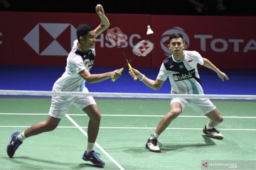 Fajar/Rian ke semifinal setelah tundukkan unggulan empat Kamura/Sonoda