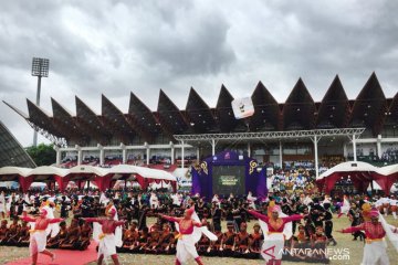 Tarian Kolosal Meriahkan Pembukaan O2SN 2019 di Aceh