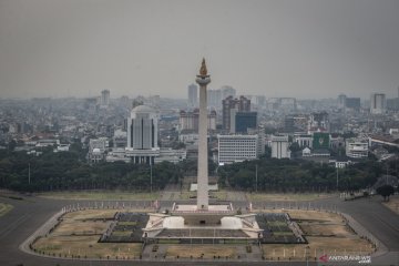 Cuaca Jakarta pada Jumat cerah berawan